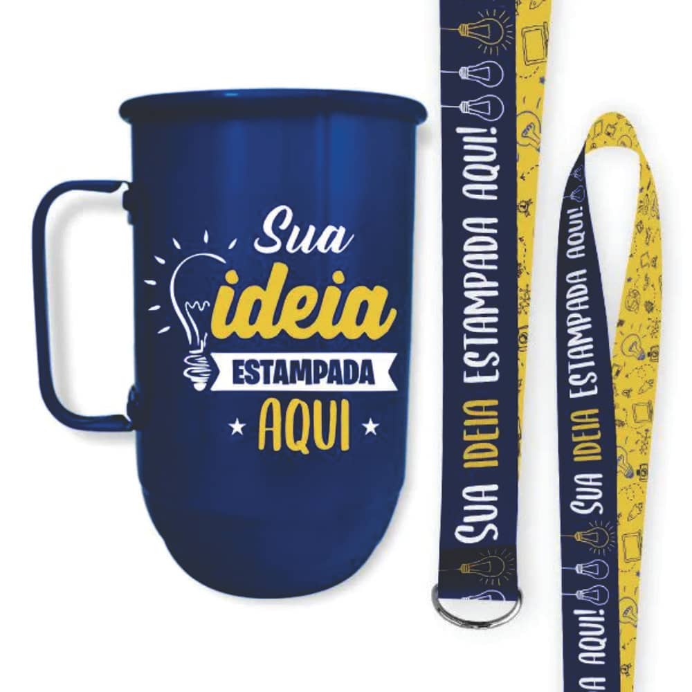 Canecas de Alumínio Personalizadas Cordão Unidade