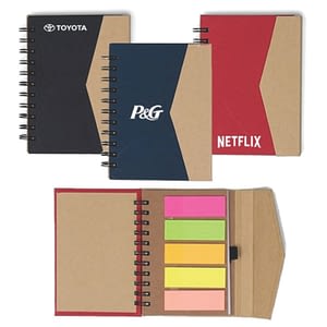 Bloco de Anotações Ecológicos com Post-It Personalizado