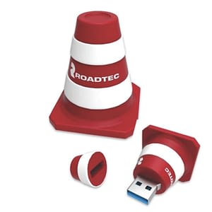 Pen Drive 3D 8GB Customizado em Borracha