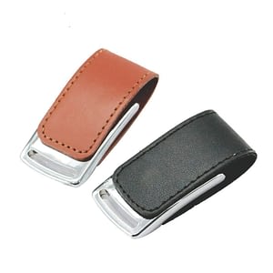 Pen Drive em Couro com Imã Personalizado