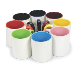 Caneca Cerâmica Colorida 350ml