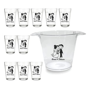 Balde de Gelo Personalizado para Casamento 2