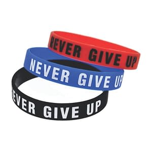 Pulseira de silicone com gravação em alto relevo 2