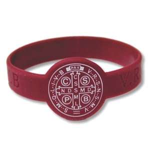 Pulseira de silicone com brasão circular 2