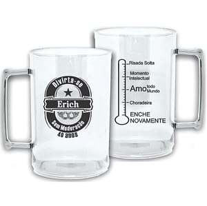 Canecas de Acrílico Personalizadas para Casamento