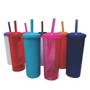 Copo Long Drink com Tampa Personalizado