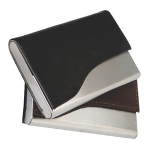 Porta Cartões Sintético com Metal