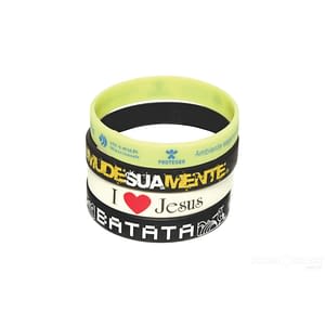 Pulseira personalizada de silicone em silkscreen 2