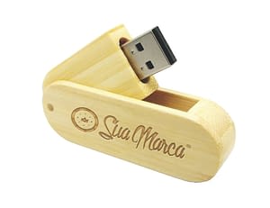 Pen Drive Bambu Oval