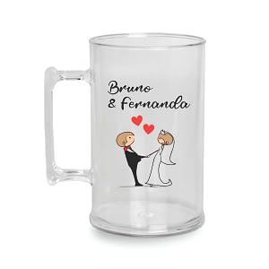 Caneca acrílico personalizada 300ml 2