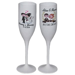 Taças de Acrílico Personalizadas para Casamento 2