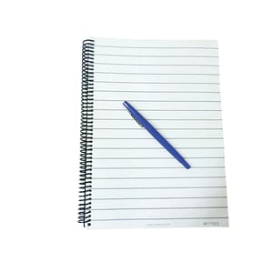 Caderno com Pauta