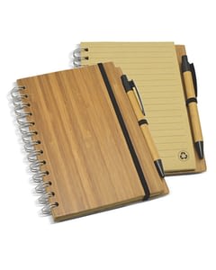 Bloco Personalizado Ecológico com Capa de Bambu