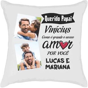 Almofada Personalizada dia dos Pais | HM Brindes Almofada Personalizada dia dos Pais