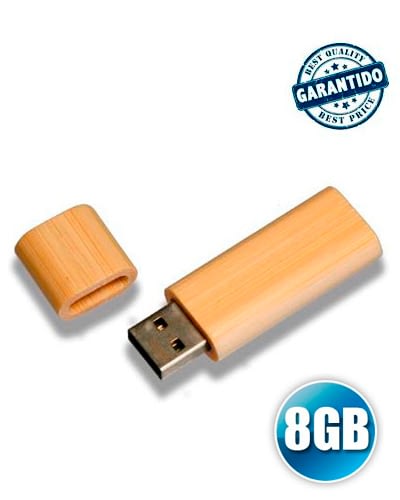 Pen Drive 8 GB de Bambu Personalizado
