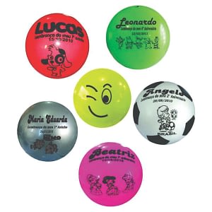 Bola de vinil personalizada aniversário 2