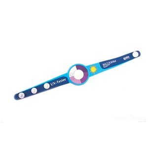 Pulseira de silicone UV que detecta raios solares 2