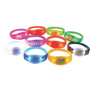 Pulseira com LED Colorido Ativada por som música 2