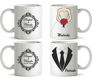 Canecas de Porcelana para Casamento