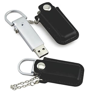 Pen Drive com Capa de Couro para Brindes