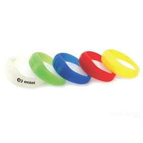 Pulseira em silicone com LED Ativada por controle remoto