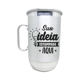 Caneca de Alumínio Personalizada com Foto