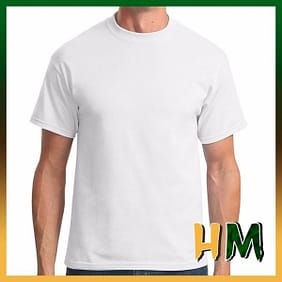 Camiseta de Algodão Penteado Branco