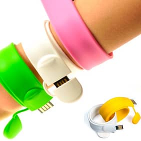 Pen Drive Pulseira Colorida Personalizada