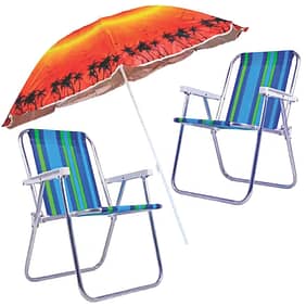 Cadeira de Praia e Guarda Sol Personalizado