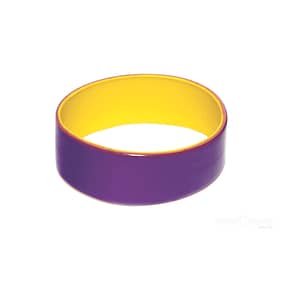 Pulseira de silicone larga com camada dupla