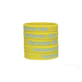 Pulseira de silicone numerada e personalizada