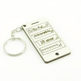 Chaveiro MDF Smartphone