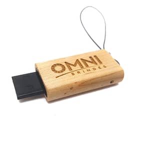 Pen Drive Madeira Retrátil