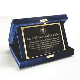 Placa de Homenagem Formatura