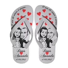 Chinelo Personalizado Casamento
