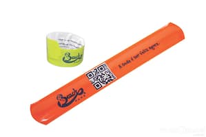 Pulseira bate-enrola em vinil com QR-Code simples ou sequencial 1