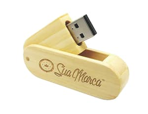 Pen Drive Bambu Oval