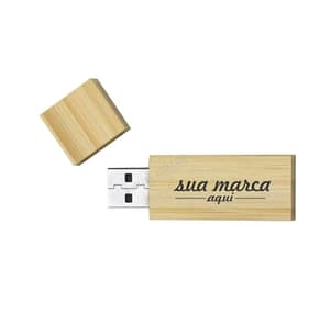 Pen Drive Bambu Arredondado 2