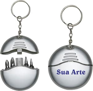 Chaveiro com Kit de Ferramenta Personalizado 4 Peças