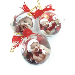 Bolas de Natal Personalizadas com Foto