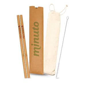 Canudo Bambu Personalizado