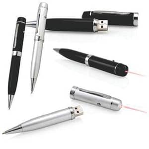 Caneta Pen Drive com Laser Point Personalizada