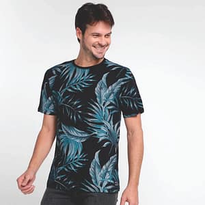 Camiseta Sublime Azul Turquesa