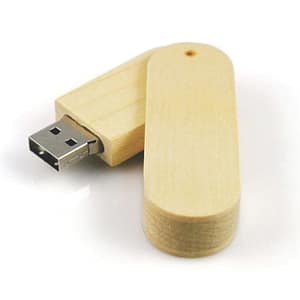Pen Drive 8 GB Ecológico Giratório para Brindes