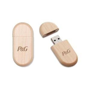Pen Drive 8 GB de Bambu Personalizado