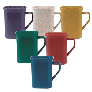 Caneca Quadrada Madeira Colorida 2