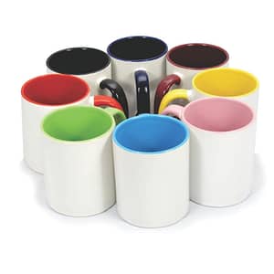 Caneca Cerâmica Colorida 350ml