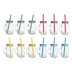 Copo com Canudo de Vidro Personalizado 2