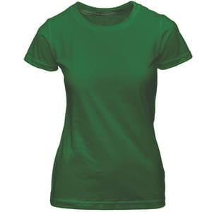 Baby Look de Algodão Penteado Verde Bandeira