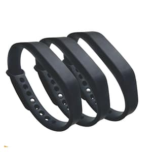 Pulseira de silicone ajustável com chip RFID ou NFC 2